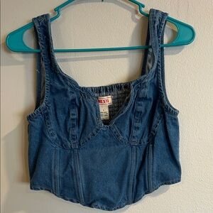 Denim Blue Women's Top
